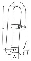 Halyard Shackle M8